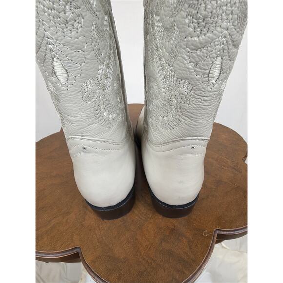 NWT Potrero Ivory Tonal Embroidery Pointed Toe Western Boot Men\'s Size 9 Mexico main image 9